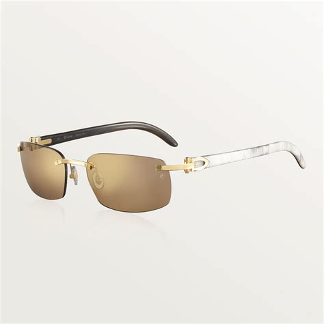 cartier white buffalo horn glasses.